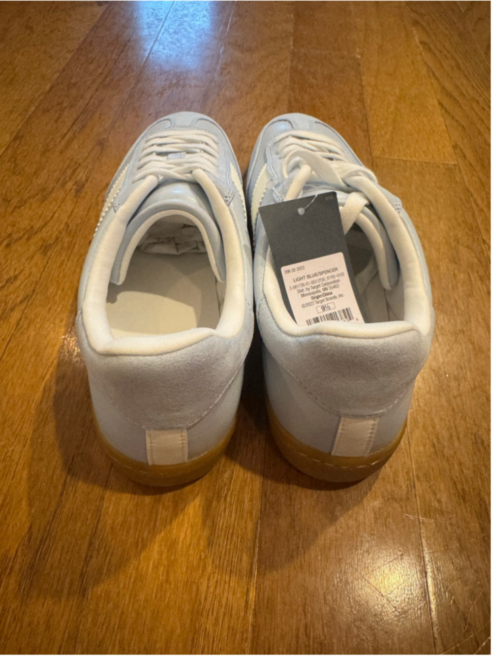 Women's Target Spencer Sneakers Light Blue White Size 9.5 - Picture 4 of 6